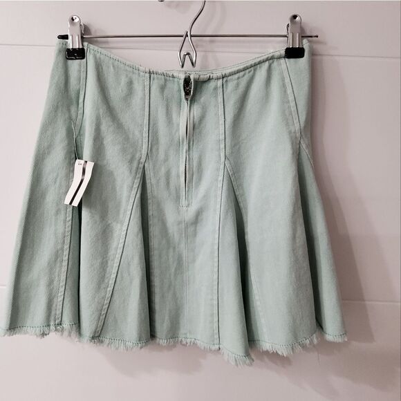 Mustard Seed Pleated Denim Skirt Size S - Picture 4 of 8